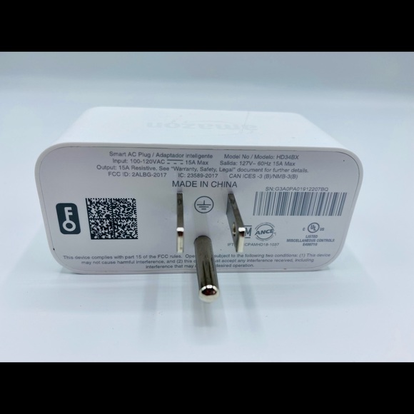 Amazon Smart AC Plug NWOT
Model # HD34BX - Picture 3 of 5